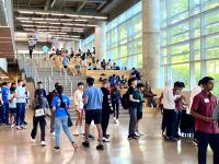 About 250 students, parents, and teachers attended this year's Georgia Tech High School Math Day at Clough Undergraduate Learning Commons. (Photo Renay San Miguel)