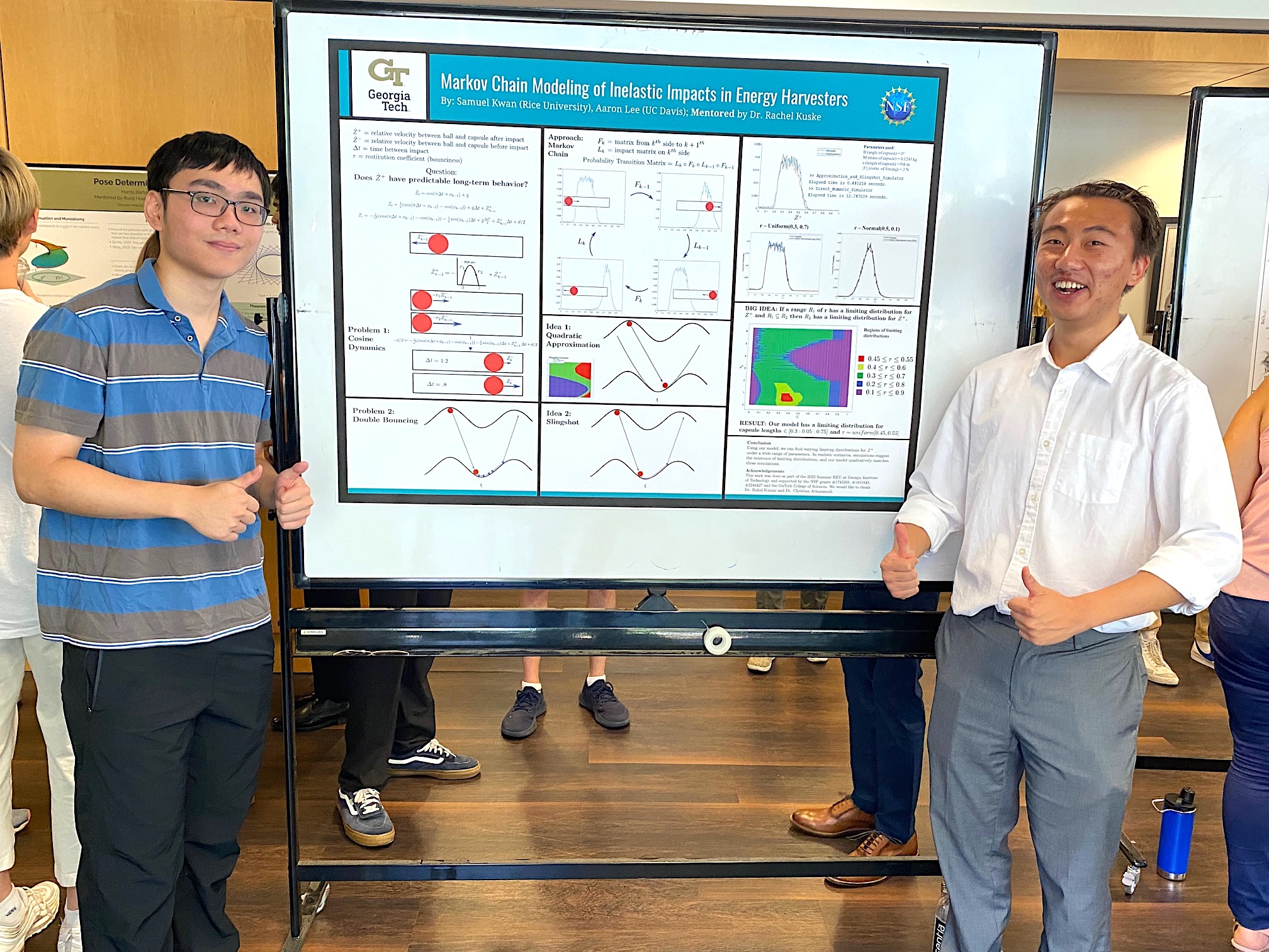 Samuel Kwan of Rice Univ. and Aaron Lee, rising senior at the Univ. of California, Davis. (Photo Renay San Miguel).jpg