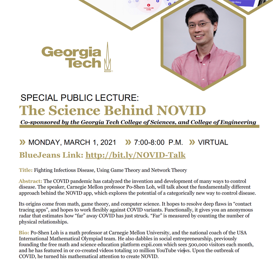 The Science Behind NOVID: A Special Public Lecture with Founder Po-Shen Loh