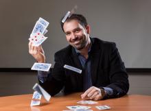 Matt Baker, math professor and magician