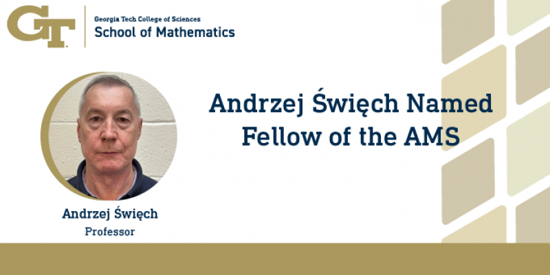 Powerpoint style slide for Andrzej Swiech