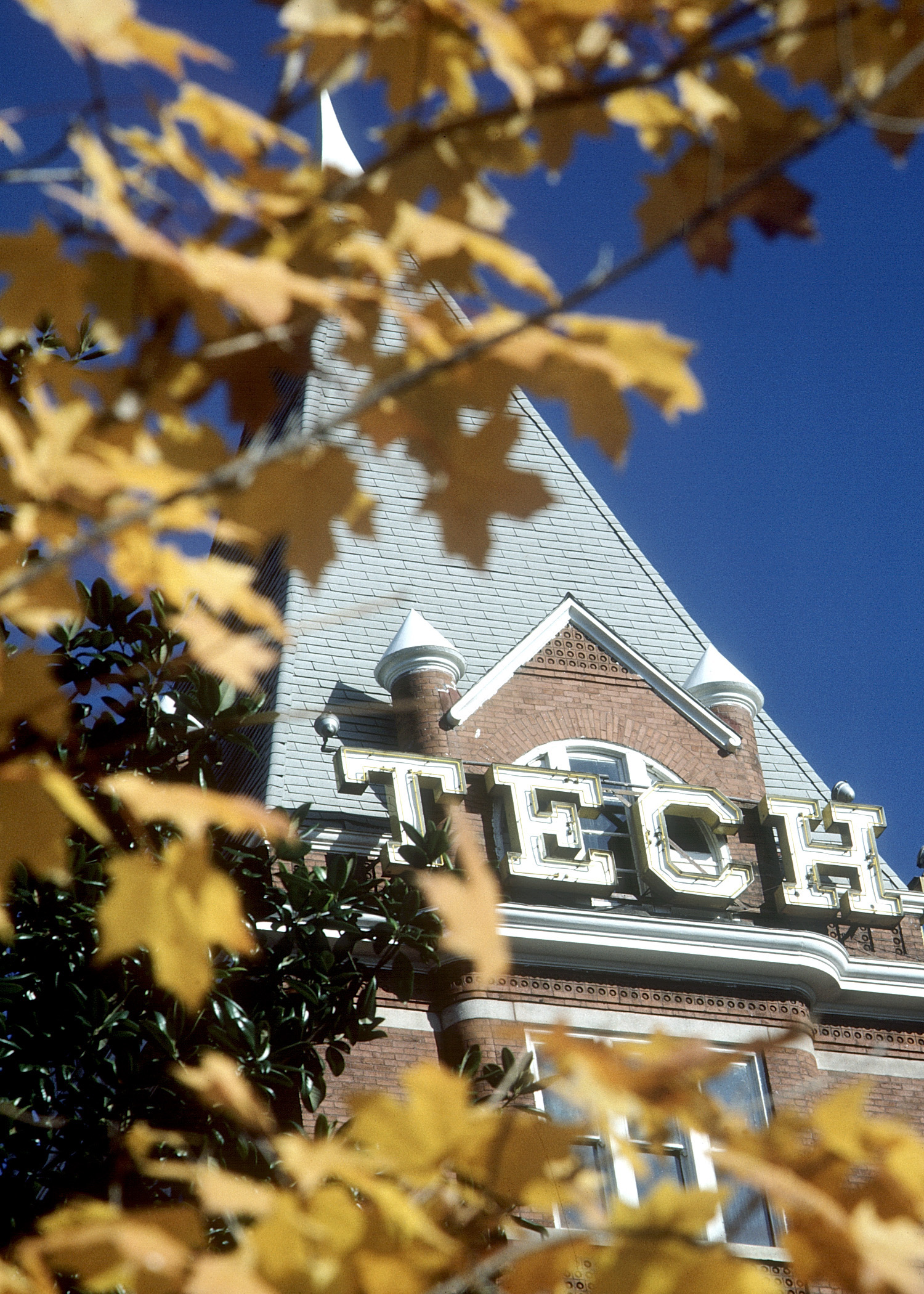 Tech Tower in the Fall 