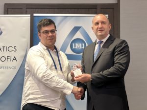 Prof. Dimitrov presented with IMI prize